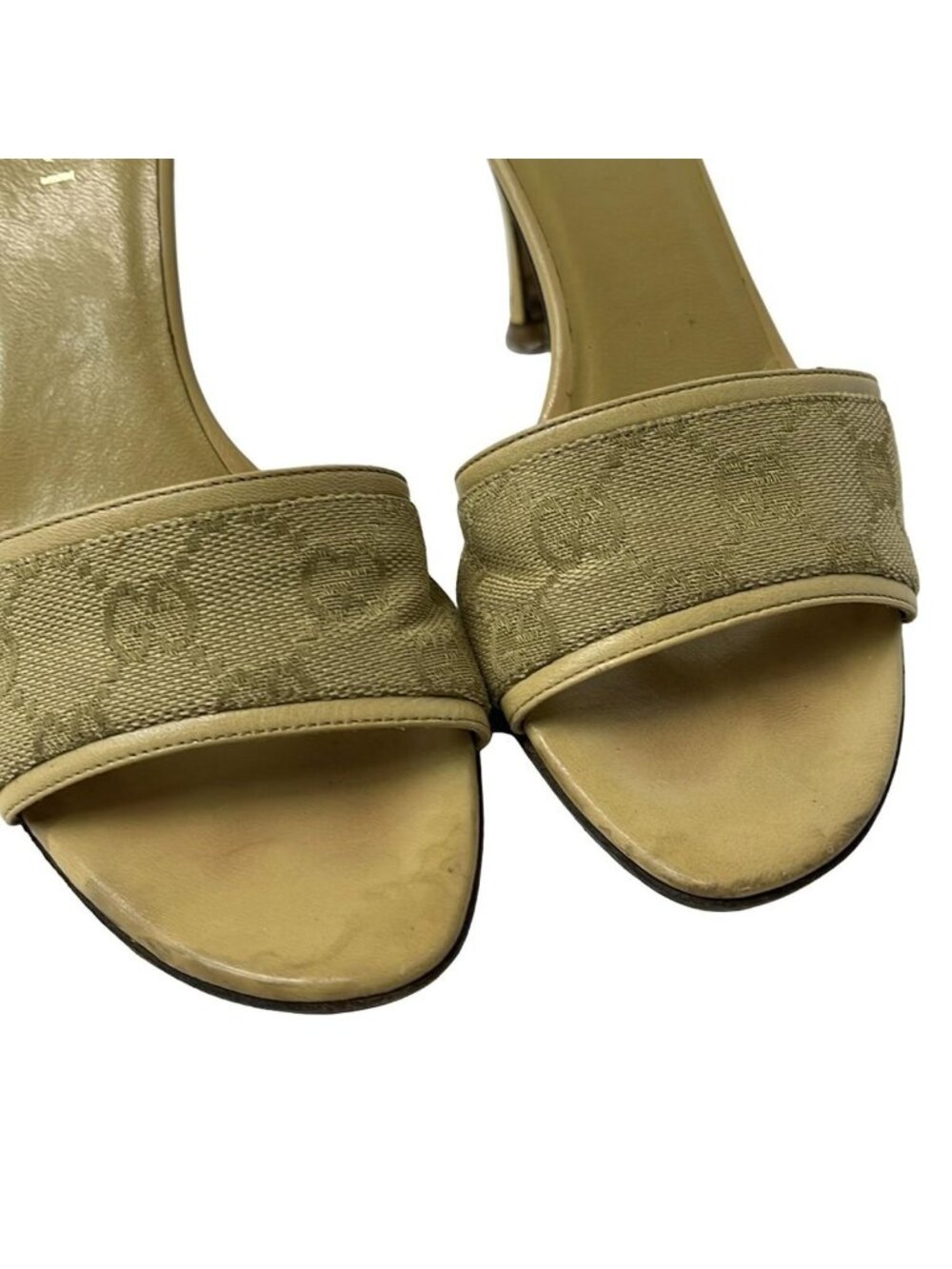 Gucci Mule 35.5 C Beige GG Pattern Leather - Picture 8 of 8
